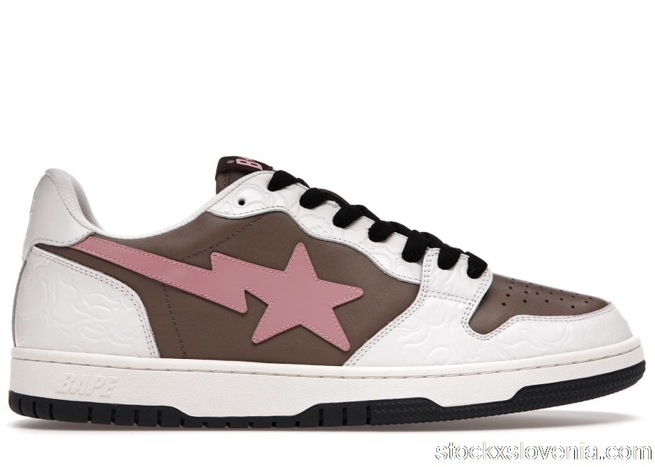 Outlet A Bathing Ape Bape Court Sta Brown Pink