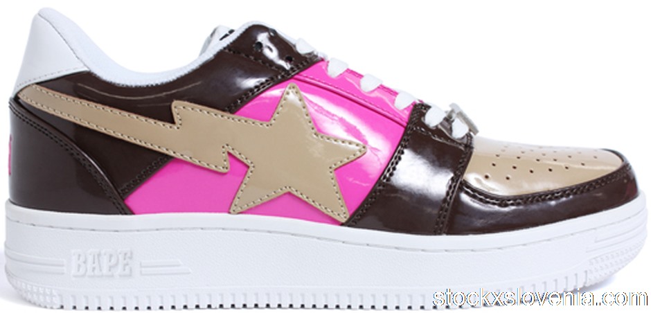 Outlet A Bathing Ape Bape Sta Low Brown Pink Beige (2017) 001FWD801001XBRW