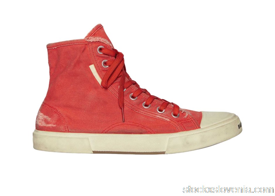 Outlet Balenciaga Paris High Top Red 688752W3RC16090