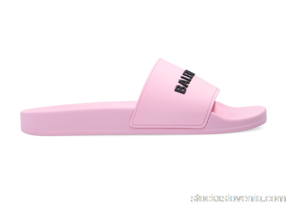 Outlet Balenciaga Pool Slides Pink Black (W) 565547W1S805878