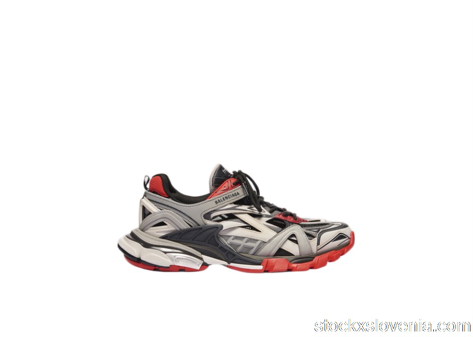 Outlet Balenciaga Track.2 Black Grey Red 568614W2GN36508