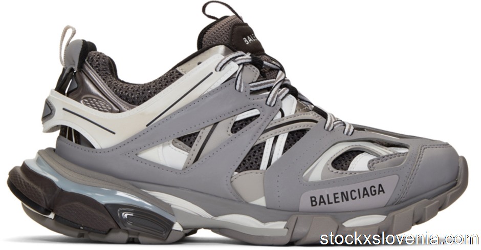 Outlet Balenciaga Track Grey White (W) 555032 W1GB7