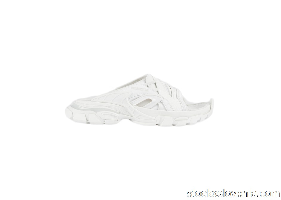 Outlet Balenciaga Track Slide White (W) 618084W2NA19000