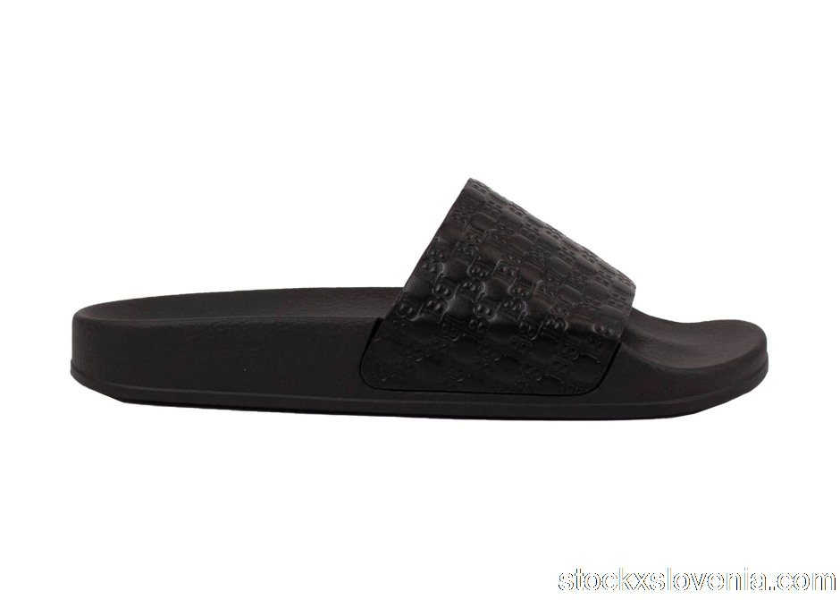 Outlet Balmain Calypso Embossed Slide Black SN3C169LSMB BLK