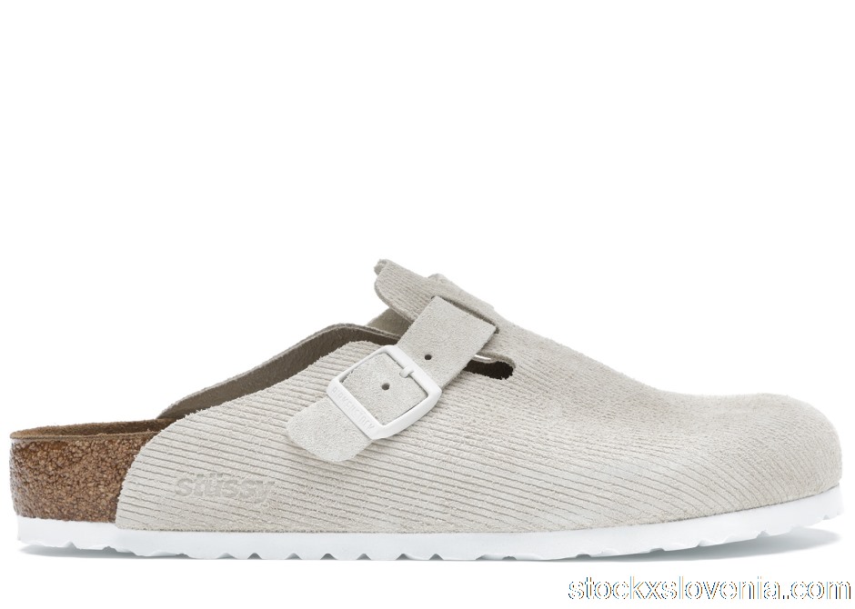 Outlet Birkenstock Boston Clogs Stussy Bone 1019742
