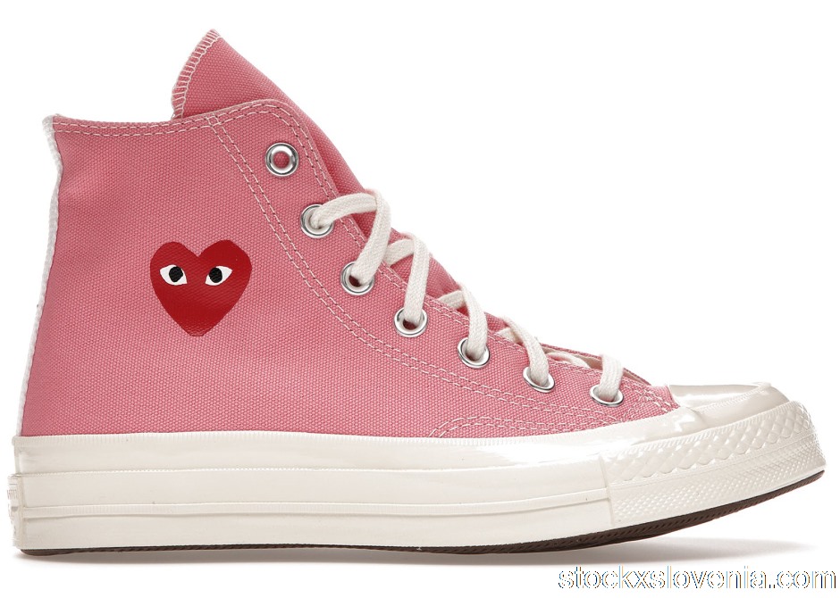 Outlet Converse Chuck Taylor All-Star 70 Hi Comme des Garcons Play Bright Pink 168301C