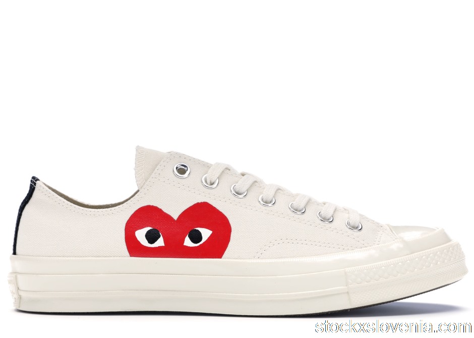 Outlet Converse Chuck Taylor All-Star 70 Ox Comme des Garcons PLAY White 150207C