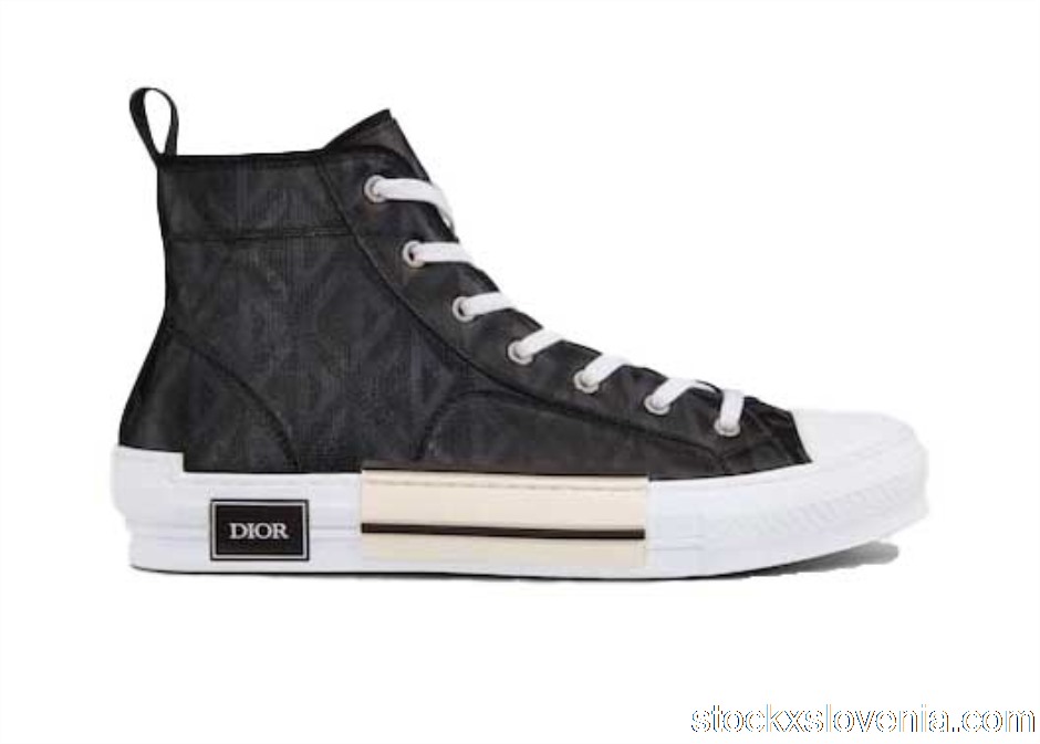 Outlet Dior B23 High Top Black CD Diamond 3SH118ZPP_H900