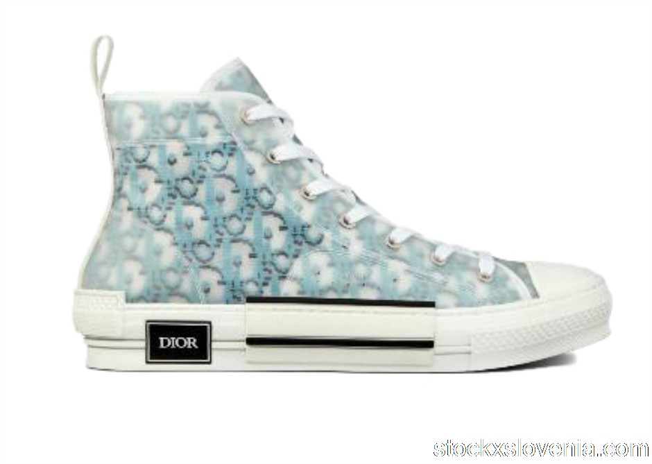Outlet Dior B23 High Top Blue Oblique Pixel 3SH118YTG H165