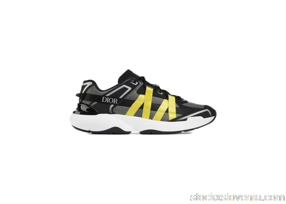 Outlet Dior B24 Runtek Black Yellow 3SN250YTN_H861
