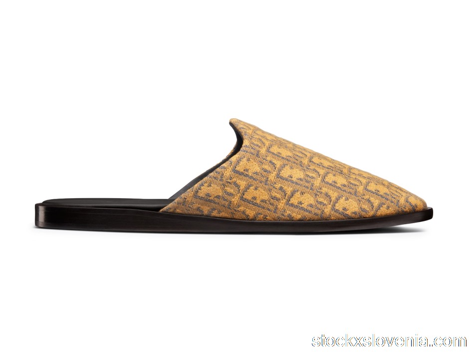 Outlet Dior Indior Mule Gold-Tone Dior Oblique Jacquard 3SA097ZJU_H268