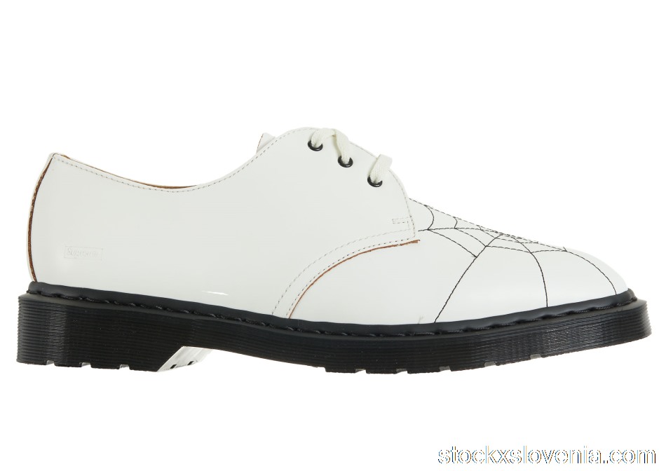 Outlet Dr. Martens 3-Eye Supreme Spiderweb White