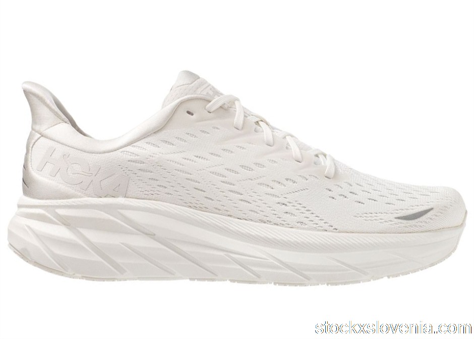Outlet Hoka One One Clifton 8 White 1119393-WWH