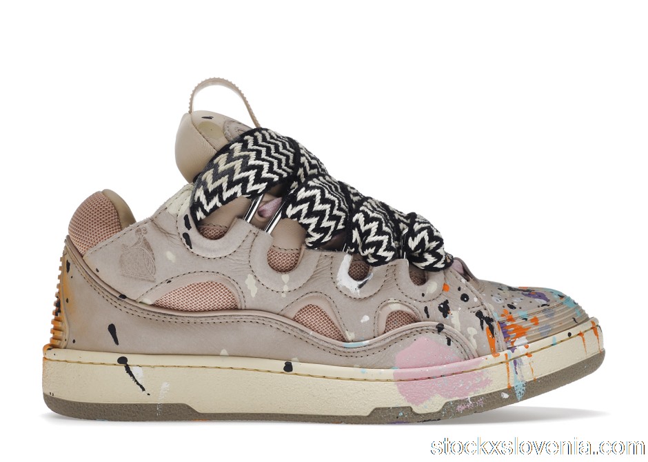 Outlet Lanvin Leather Curb Gallery Dept. Pale Pink Multi (W) FW-SKDK02-DRGD-P22B5S0