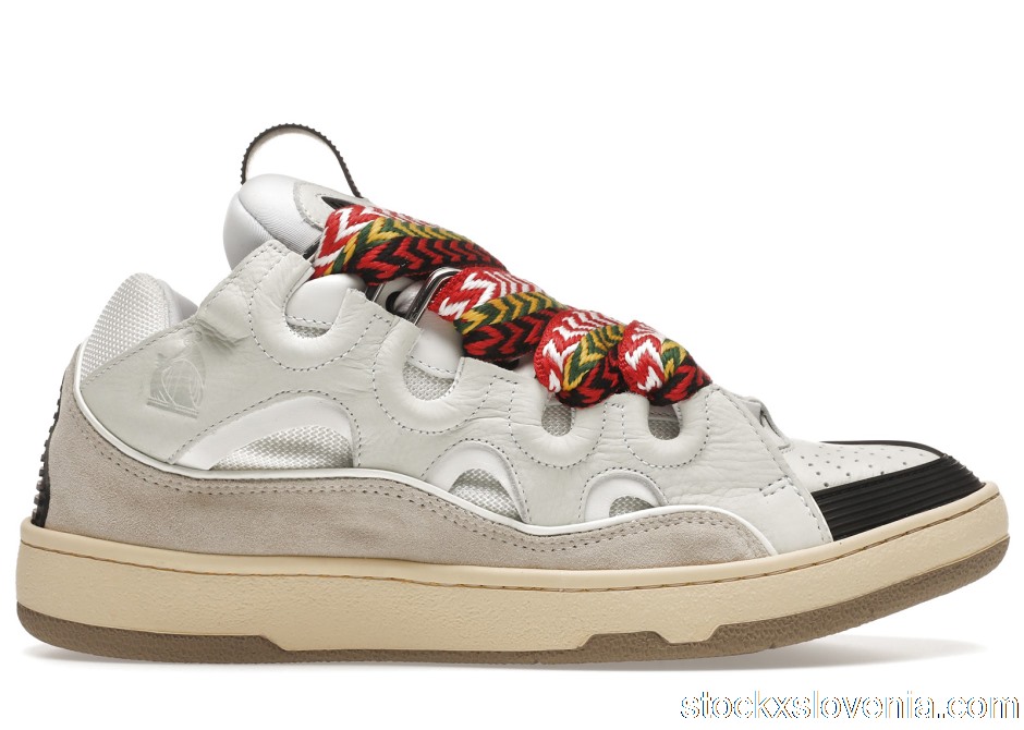 Outlet Lanvin Leather Curb White Ivory FM-SKRK11-DRAG-A2000