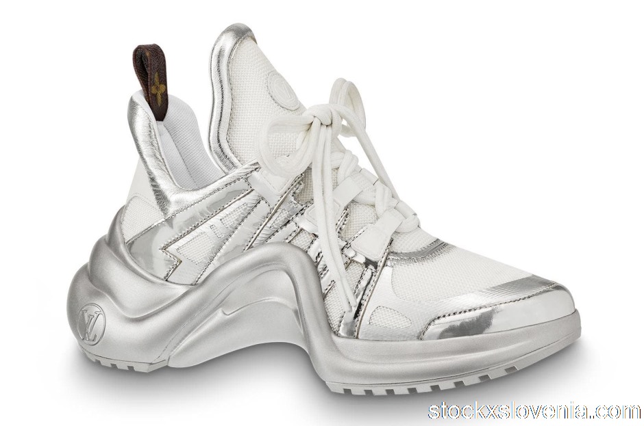 Outlet Louis Vuitton Archlight Trainer Metallic Silver (W) 1A52JB