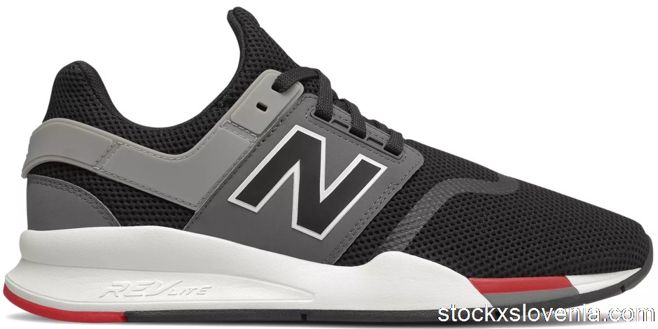 Outlet New Balance 247 Black Grey Red MS247FB