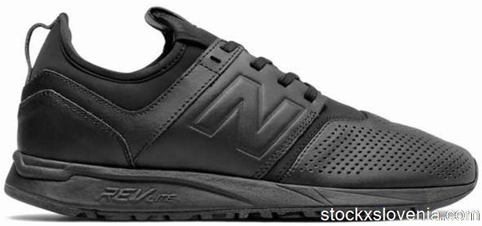 Outlet New Balance 247 Black Leather MRL247LK