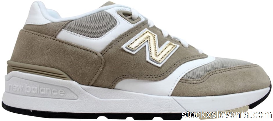 Outlet New Balance 597 Classic Khaki White Gold ML597RSA