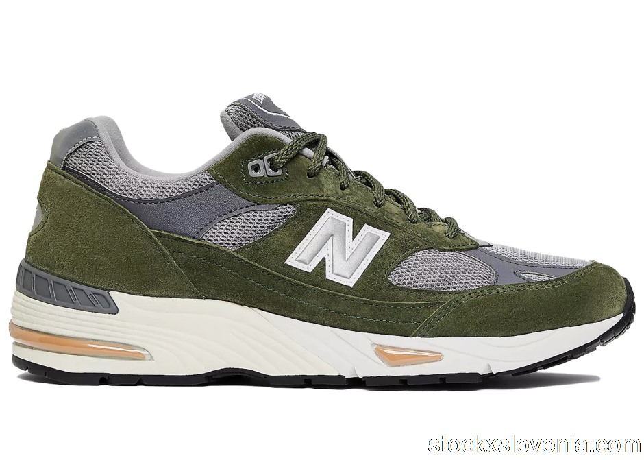 Outlet New Balance 991 MiUK Dark Green Grey Tan M991GGT