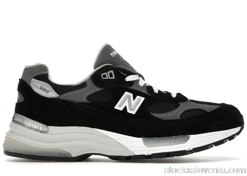 Outlet New Balance 992 Black Grey Suede M992EB