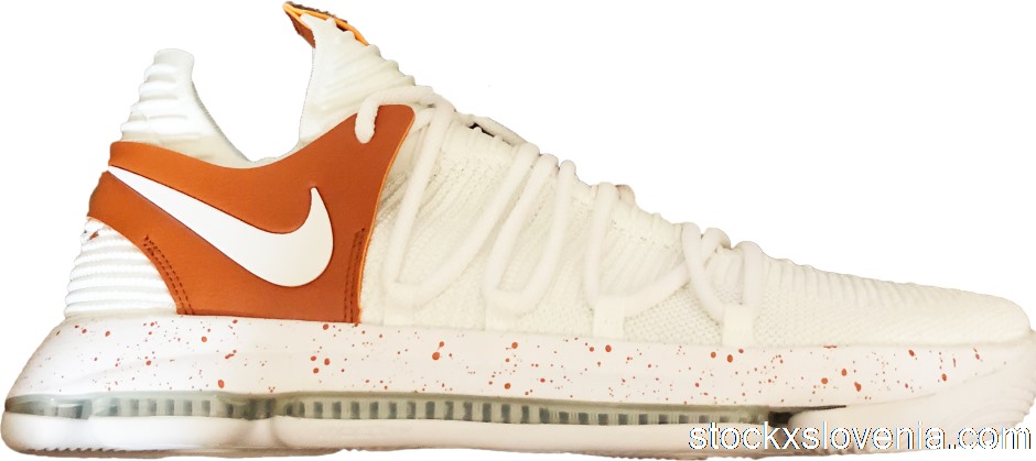 Outlet Nike KD 10 Texas Promo White