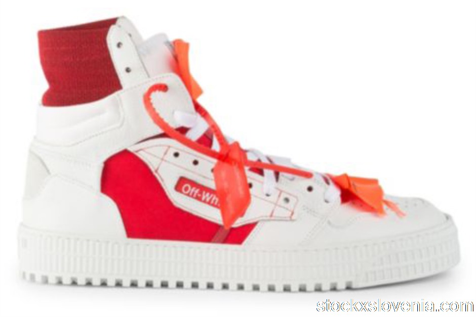 Outlet OFF-WHITE Off-Court White Red 400000000000