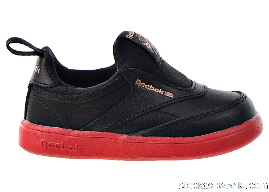 Outlet Reebok Club C Slip-On Cardi B Black Vector Red (TD) H05404