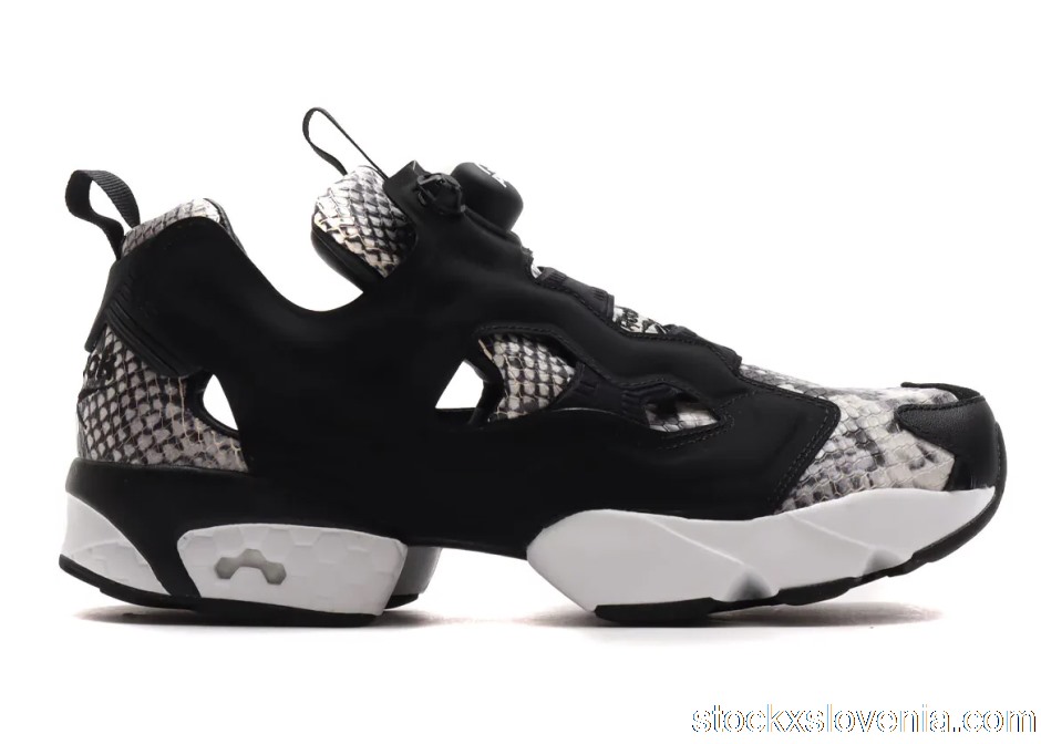 Outlet Reebok Instapump Fury Snakeskin Black White