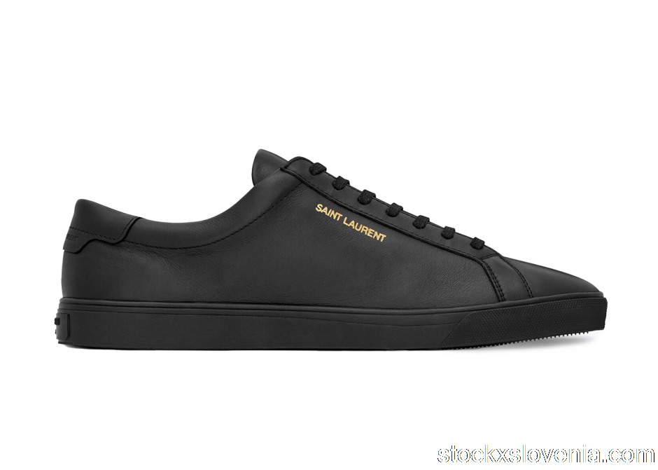 Outlet Saint Laurent Andy Low Black 6068330ZS001000