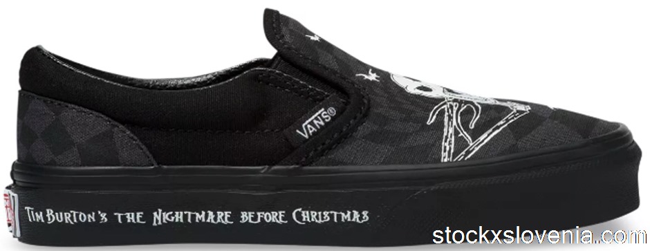 Outlet Vans Slip-On The Nightmare Before Christmas Glow (Kids)
