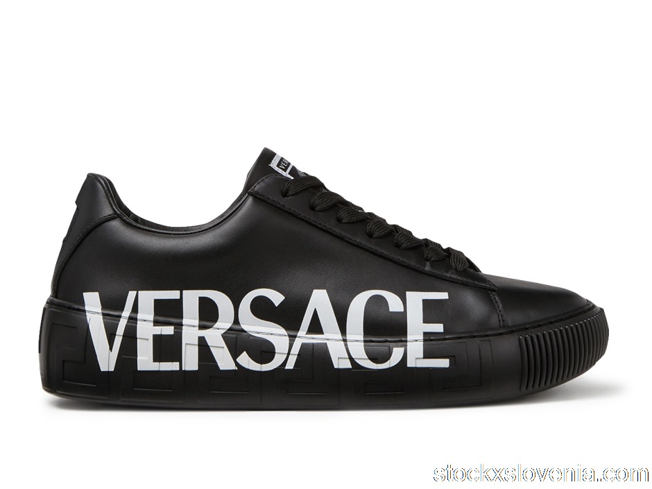 Outlet Versace Medusa Greca Low Black Black White (W) DST644D-DV51G_D4101