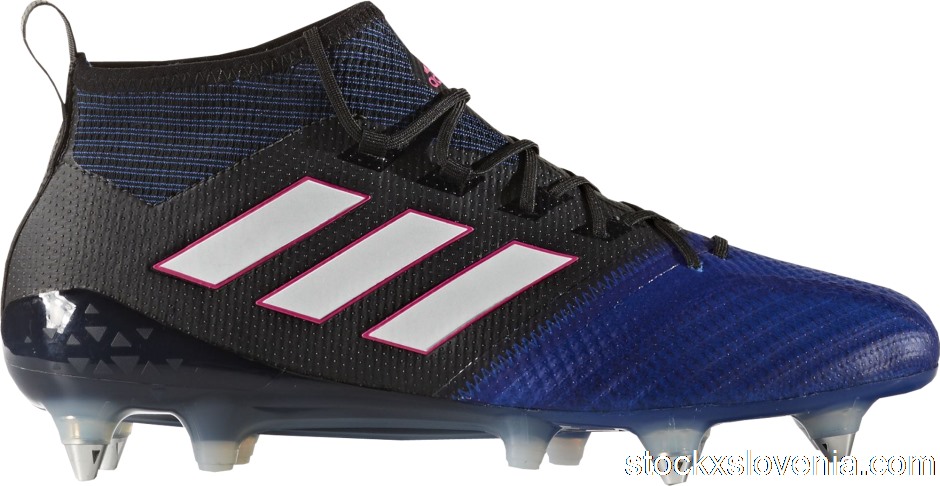 Outlet adidas Ace 17.1 Primeknit SG Boot Black Blue BA9820