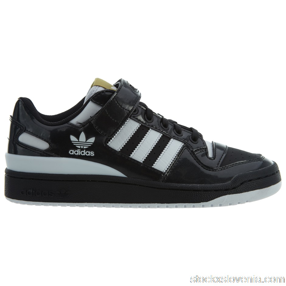 Outlet adidas Forum Lo Black White-Gold Metallic BY4155