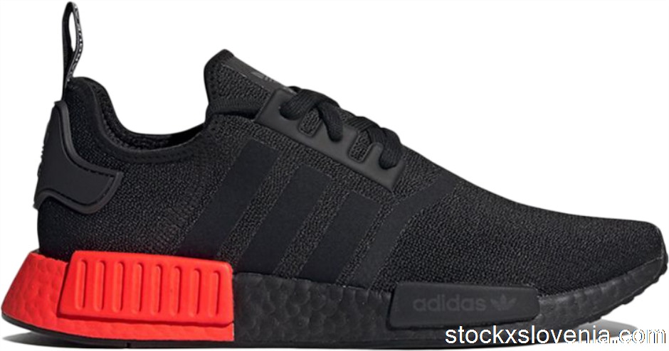 Outlet adidas NMD R1 Core Black Solar Red EE5107