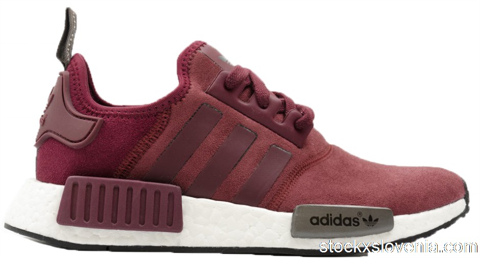 Outlet adidas NMD R1 Maroon Suede (W) S75231