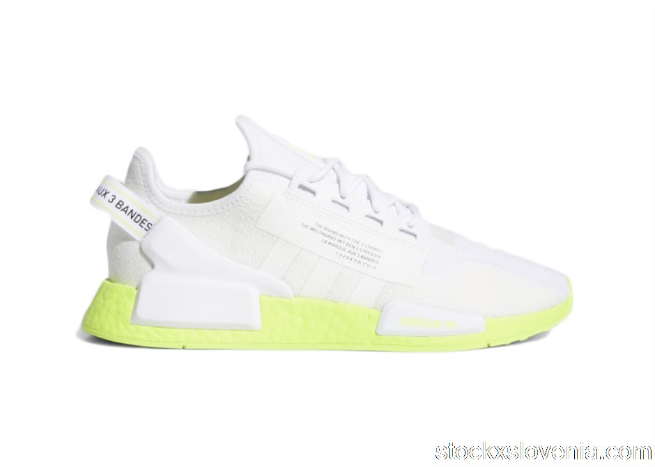 Outlet adidas NMD_R1 V2 Cloud White Neon FX3903