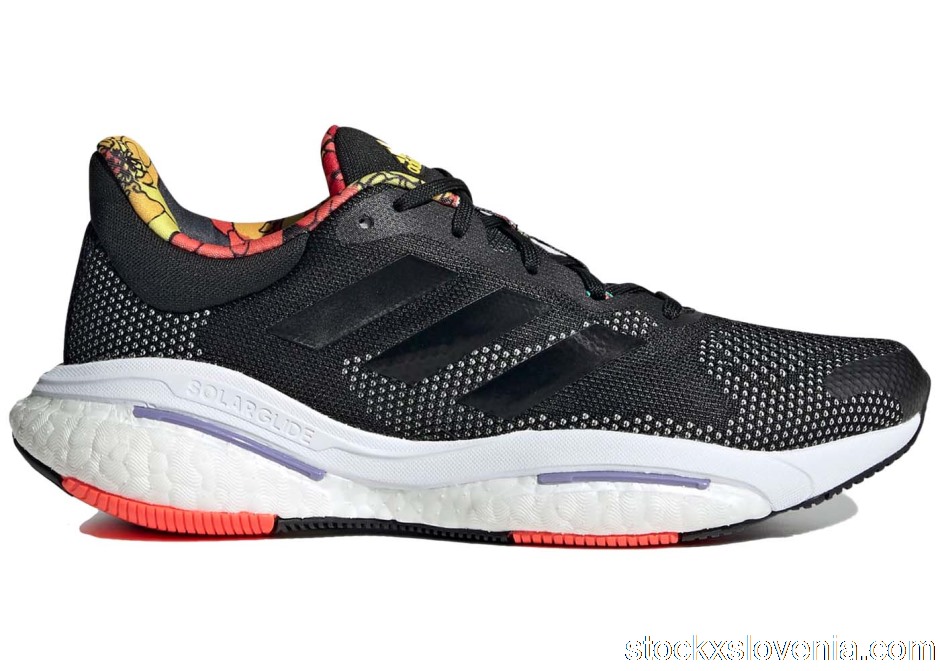 Outlet adidas Solarglide 5 Black Solar Red Purple (W) GX5512