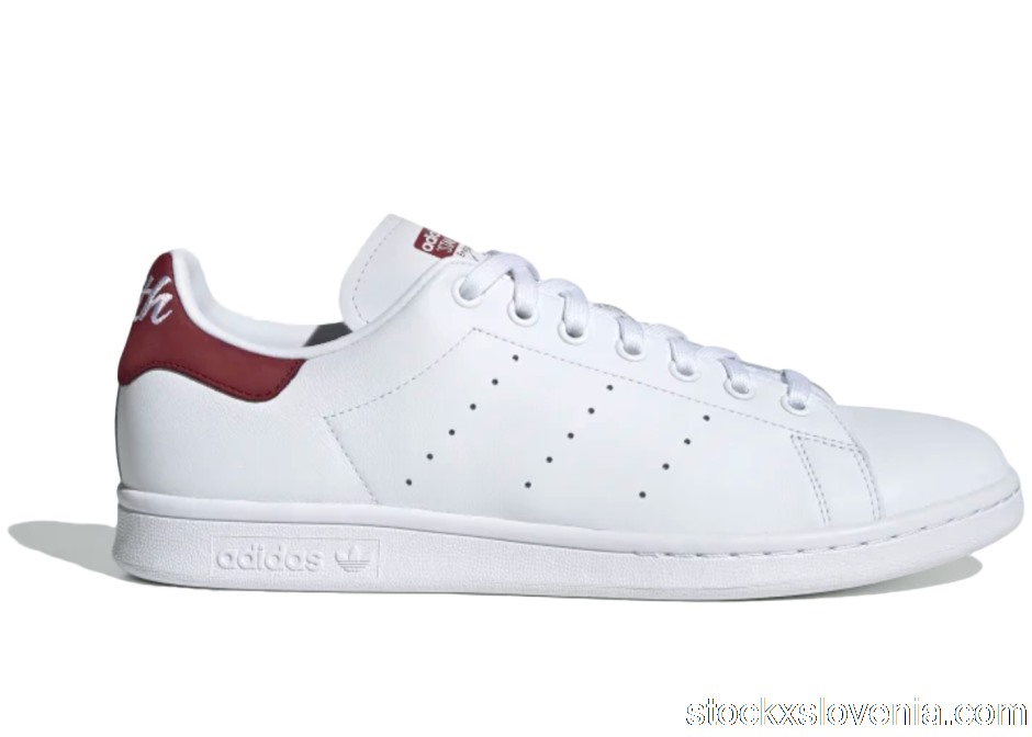 Outlet adidas Stan Smith Cloud White Collegiate Burgundy EE5803