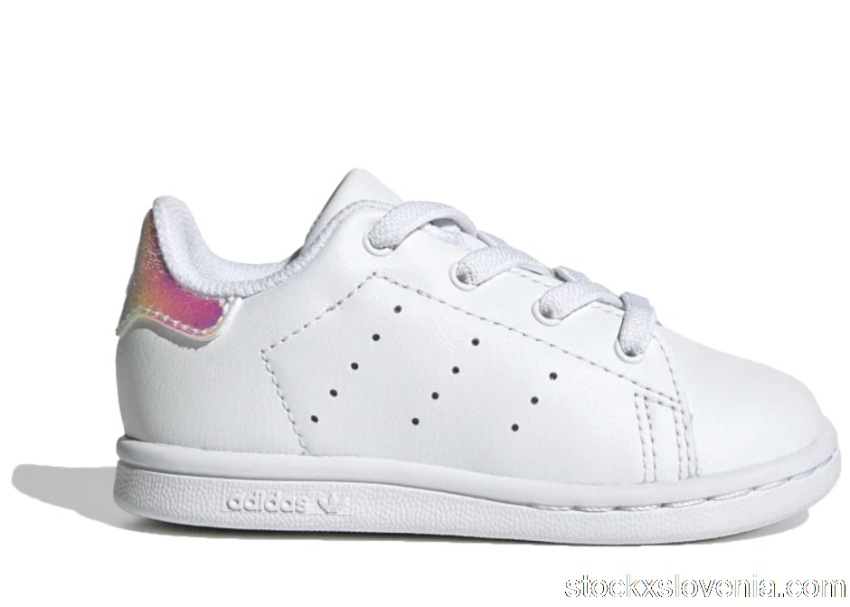 Outlet adidas Stan Smith Cloud White Shiny Heel Patch (TD) FU6675